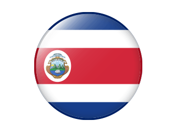 Costa Rica flag — 100% local Costa Rican team
